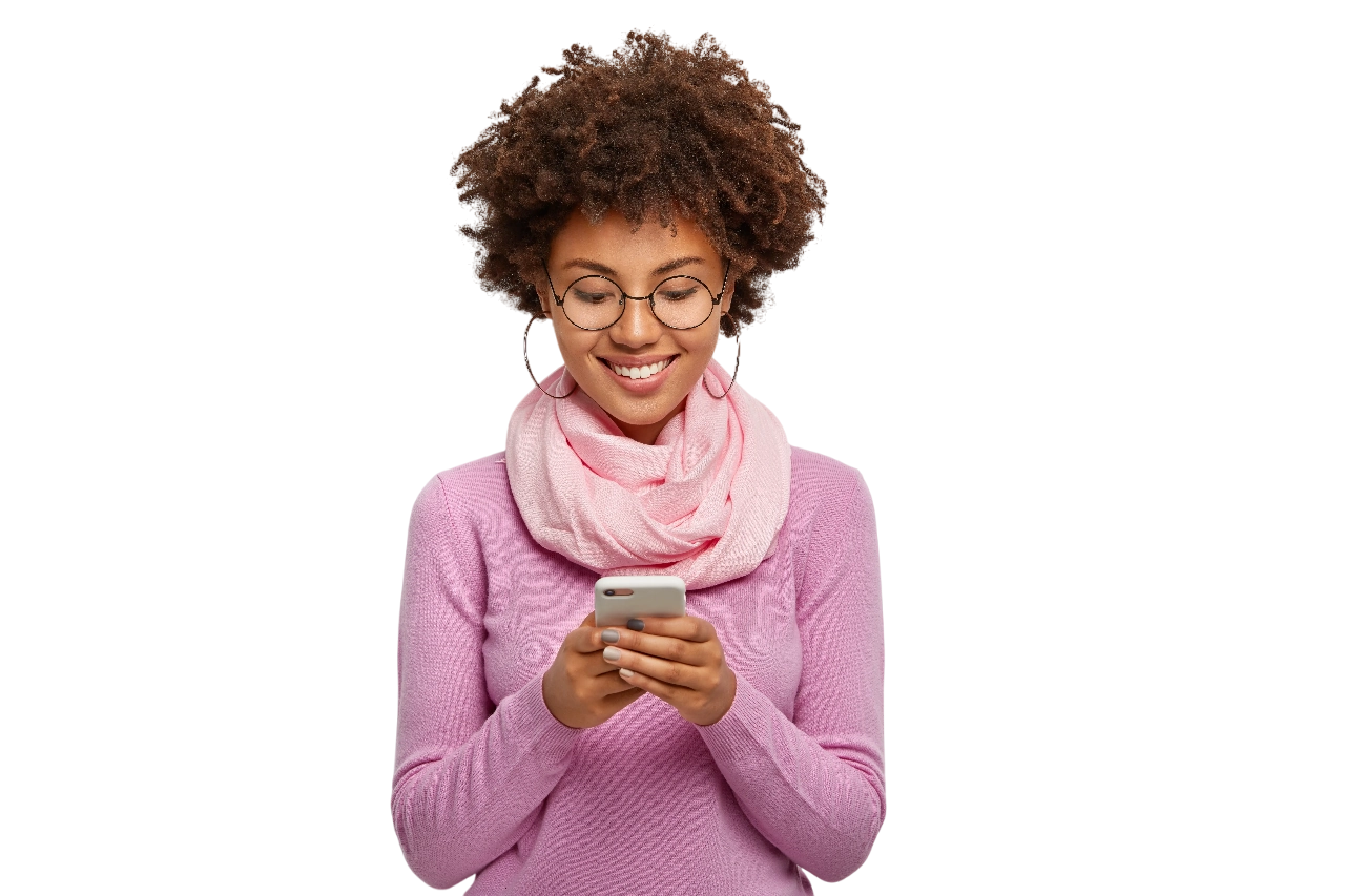 Happy woman with puppies